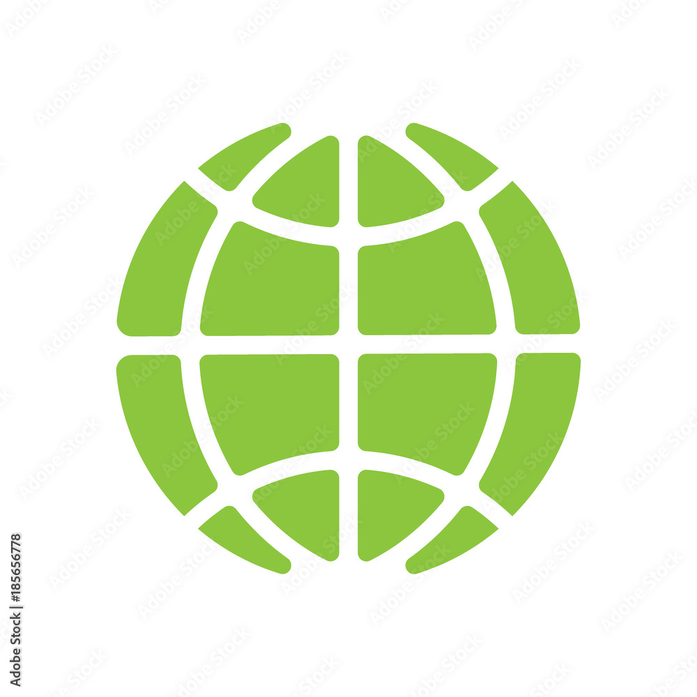 Obraz premium Global technology vector icon, Holding globe, social network vector icon.