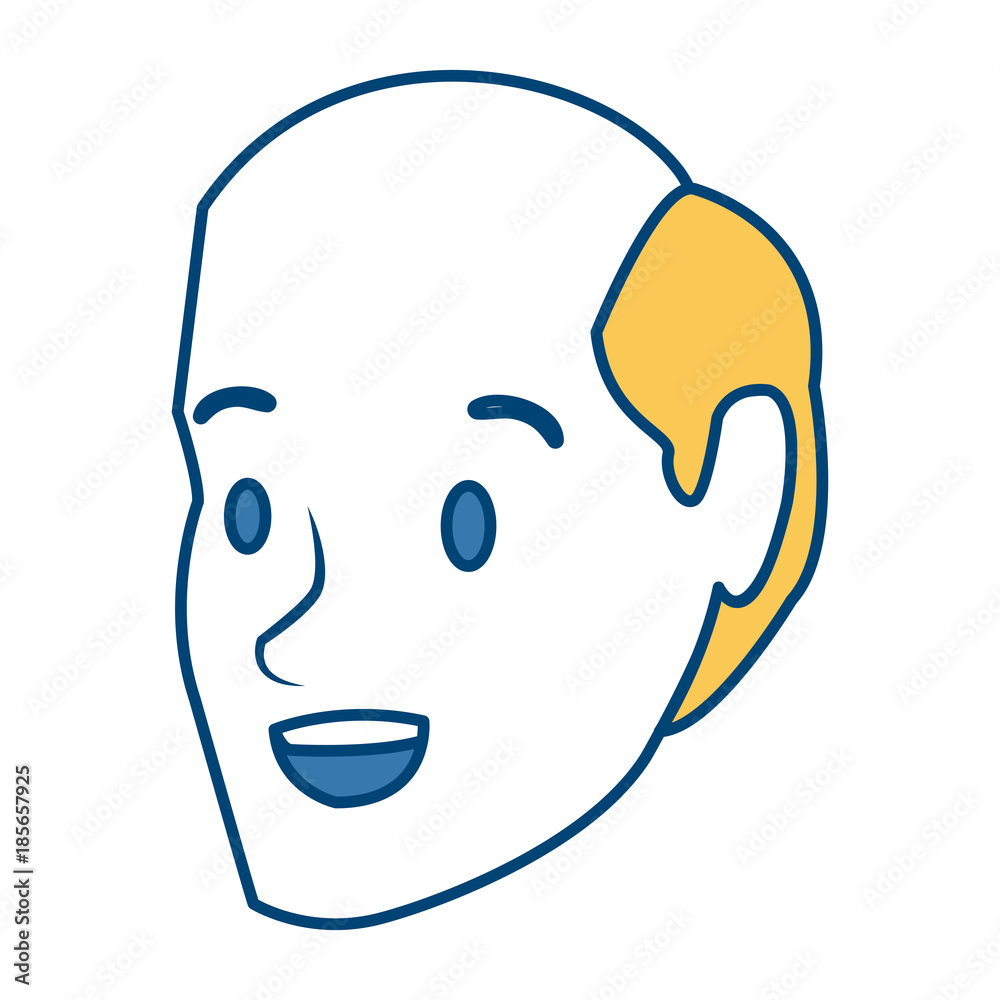 Man face cartoon icon vector illustration graphic design Man face cartoon icon vector illustration graphic design
