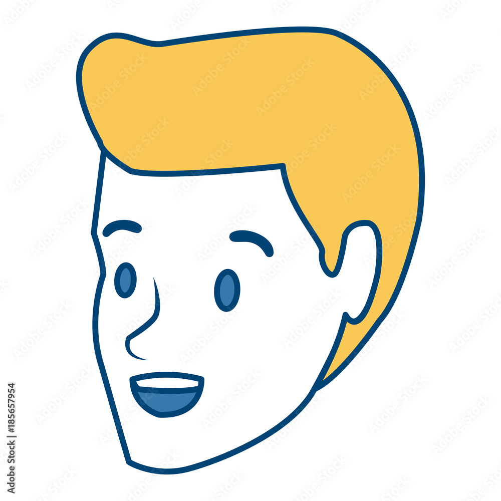Man face cartoon icon vector illustration graphic design Man face cartoon icon vector illustration graphic design
