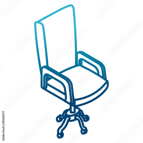 Office chair isolated icon vector illustration graphic design