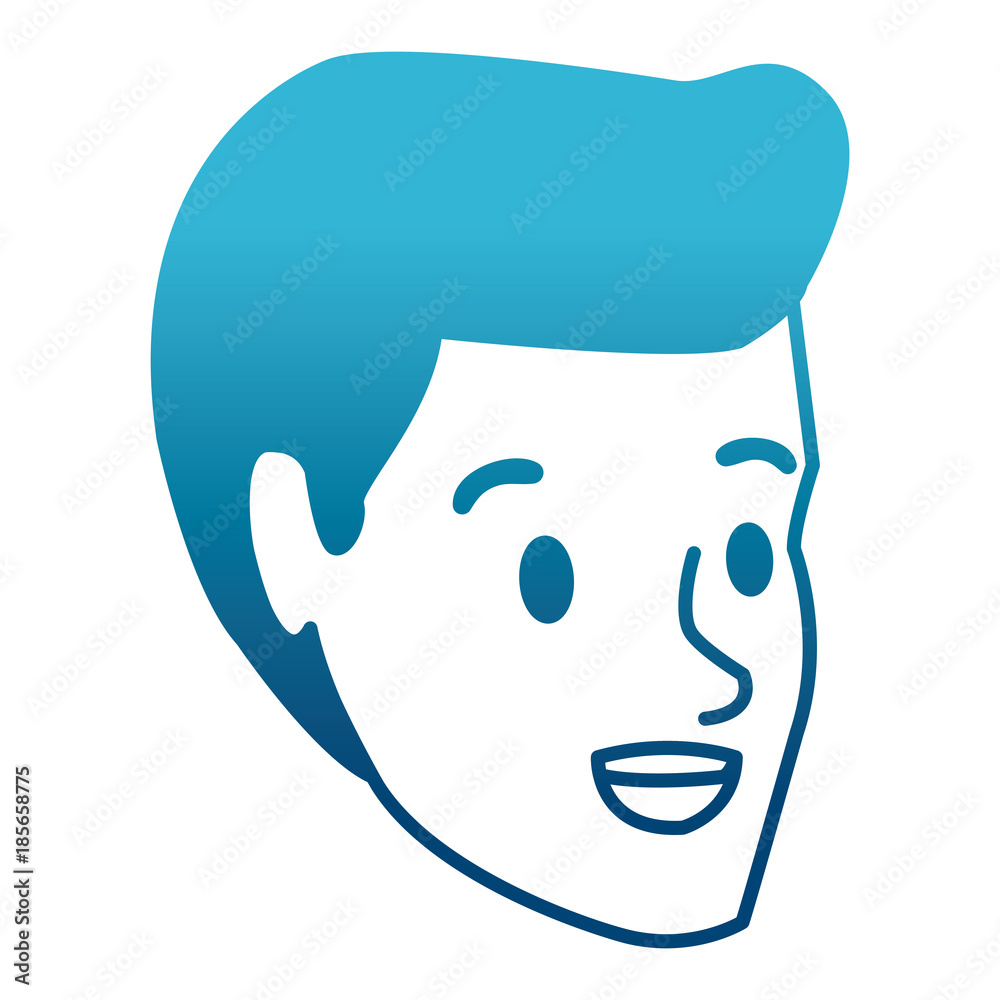 Man face cartoon icon vector illustration graphic design Man face cartoon icon vector illustration graphic design