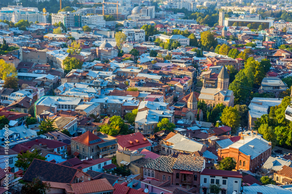 View over rooftops of Tbilisi, Georgia