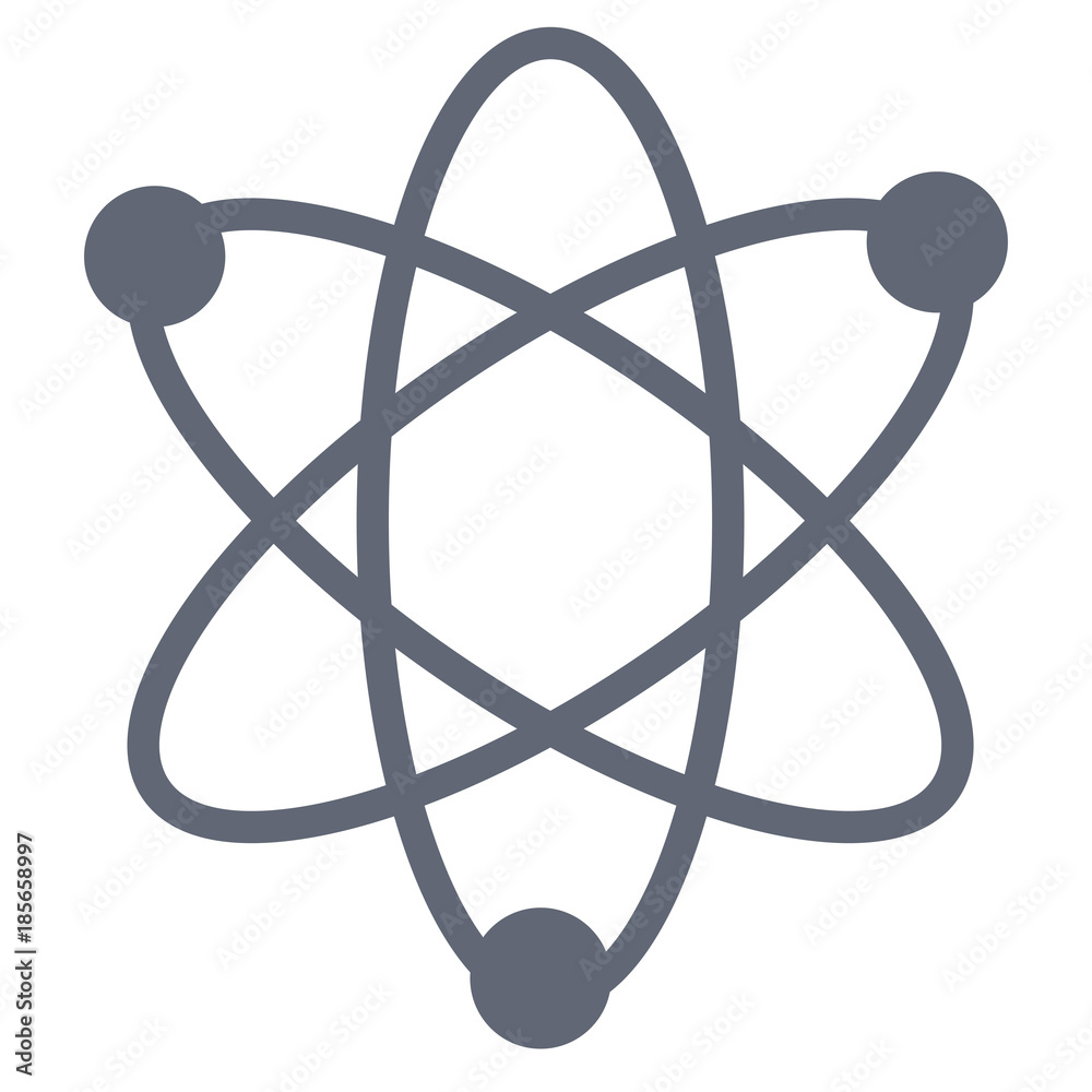 Atom science symbol icon vector illustration graphic design Atom science symbol icon vector illustration graphic design