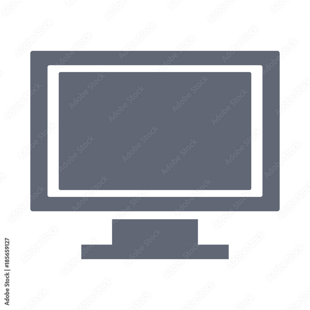 Pc screen symbol icon vector illustration  graphic  design