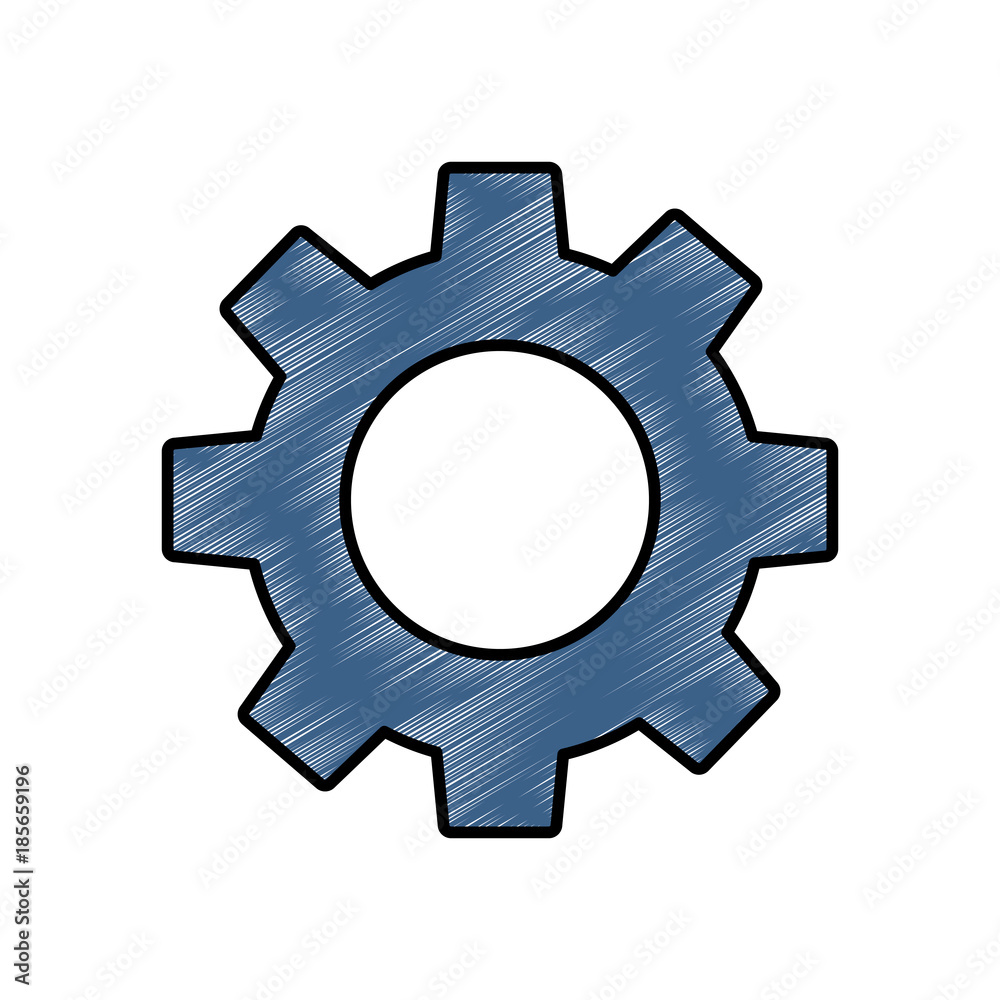 technical gear setting technology icon vector illustration drawing image technical gear setting technology icon vector illustration drawing image