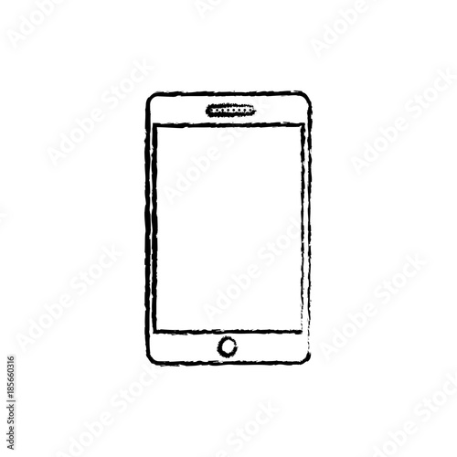 mobile phone gadget technology digital vector illustration sketch image