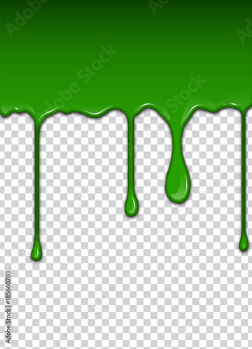 Green liquid  splashes and smudges. Slime vector illustration.