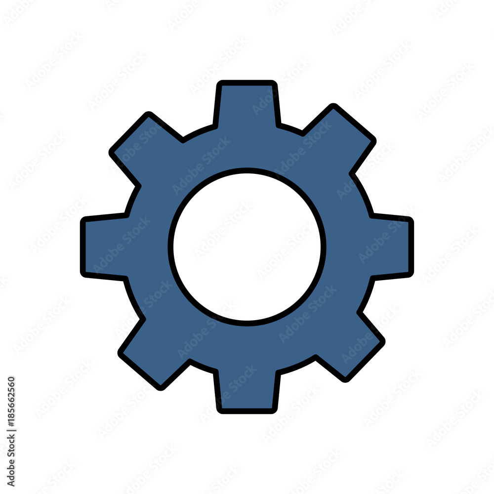 technical gear setting technology icon vector illustration 