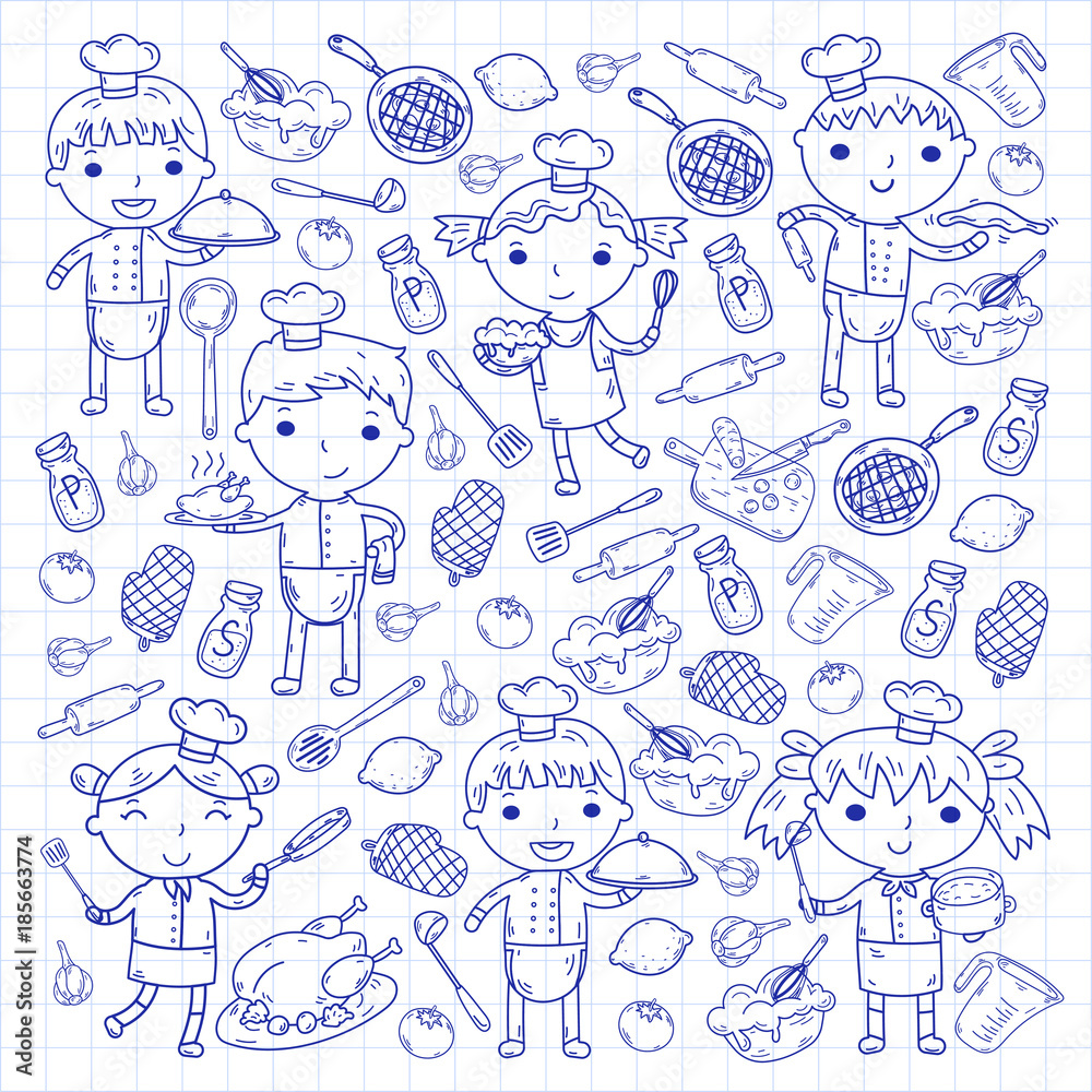 kids cooking wallpaper