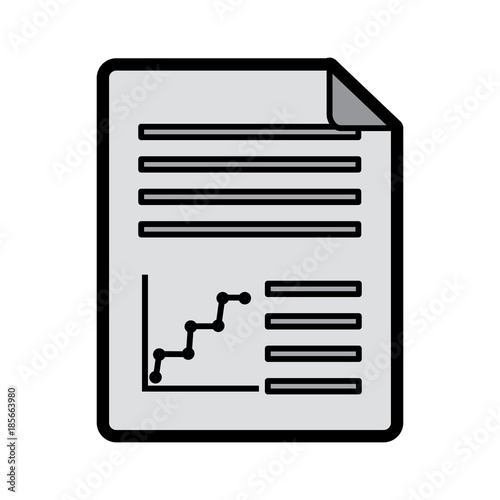 graph chart document icon image vector illustration design 