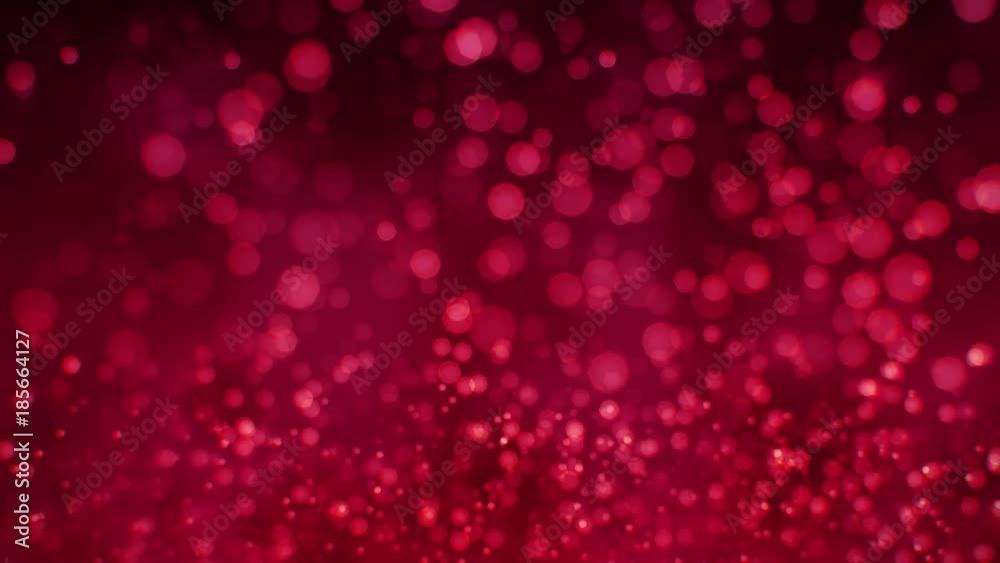 Red animated Bokeh background