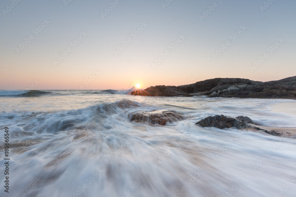 Sunset tide Sri Lanka Seascape
