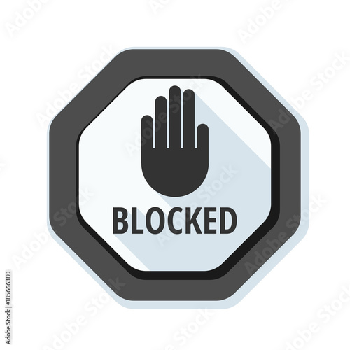 Blocked sign illustration © vector_master