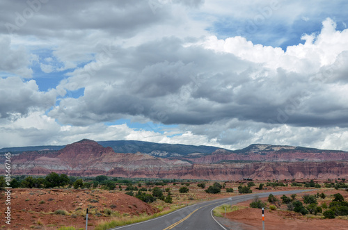 clouds over Thousand lake Mountain from Utah Scenic Byway Route 12 near Capitol Reef National Park entrance
Torrey, Wayne County, Utah, USA photo