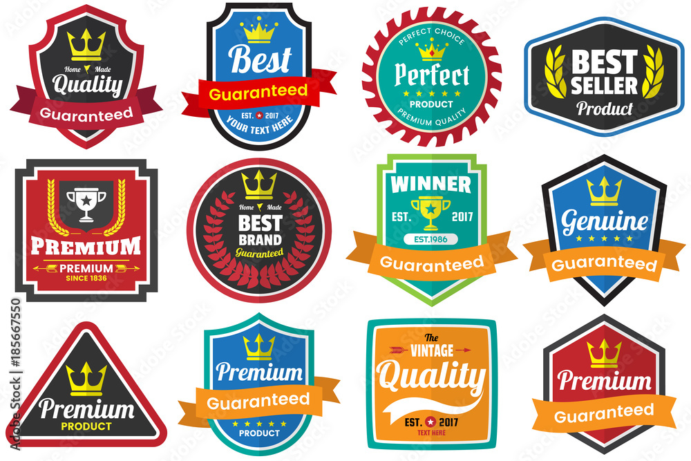 Fototapeta premium Vintage Retro Vector Logo for banner