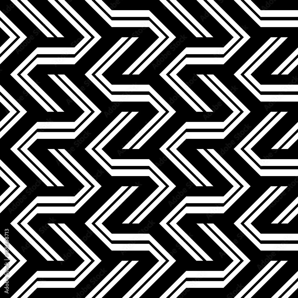 Design seamless monochrome zigzag pattern Design seamless monochrome zigzag pattern