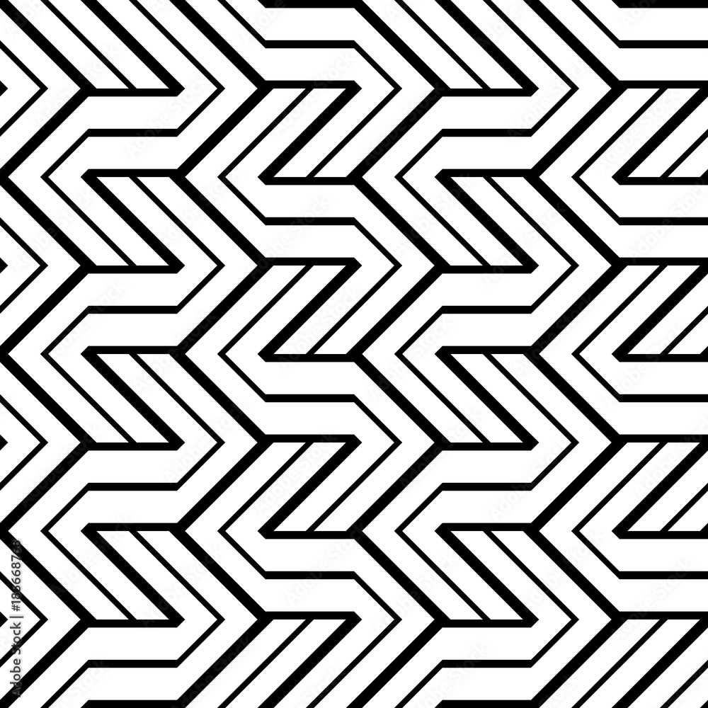 Design seamless monochrome zigzag pattern Design seamless monochrome zigzag pattern