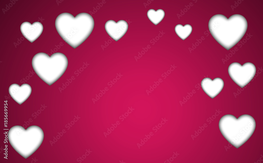 Valentines paper hearts Valentines paper hearts