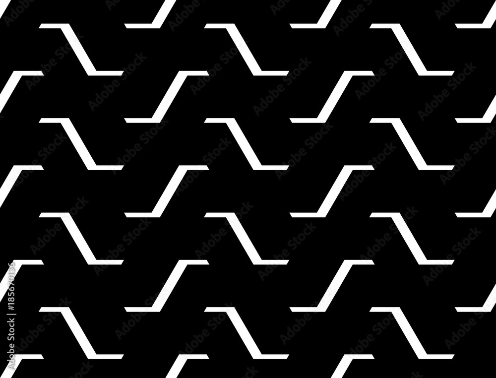 Design seamless monochrome zigzag pattern Design seamless monochrome zigzag pattern