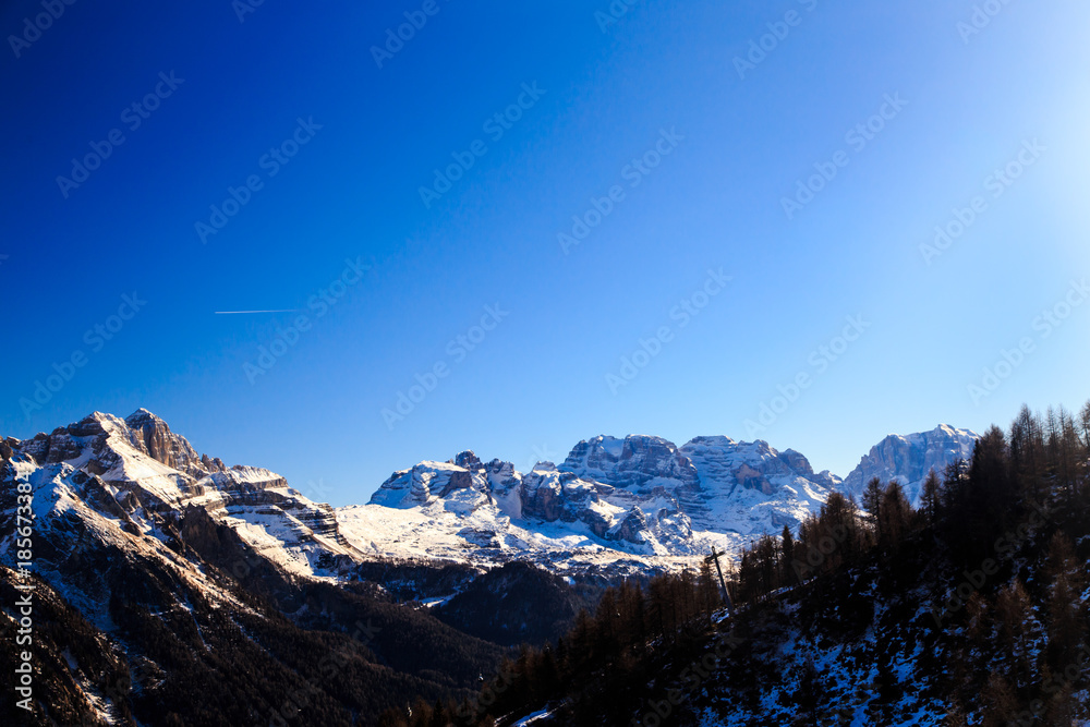 Dolomiti di Brenta in a winter day Dolomiti di Brenta in a winter day