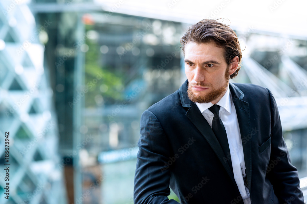 custom made wallpaper toronto digitalConfident young business man in black tie portrait.