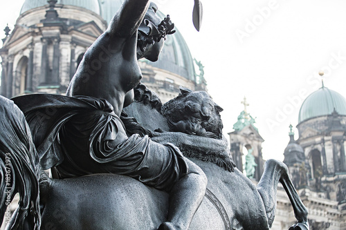 Photography Fighting Amazon Statue in Berlin, Germany