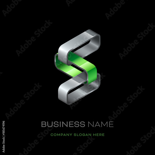 Obraz na płótnie Abstract 3D logo design w salonie