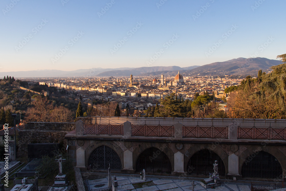 View Florence from San Miniato al Monte. Tuscany. Italy.