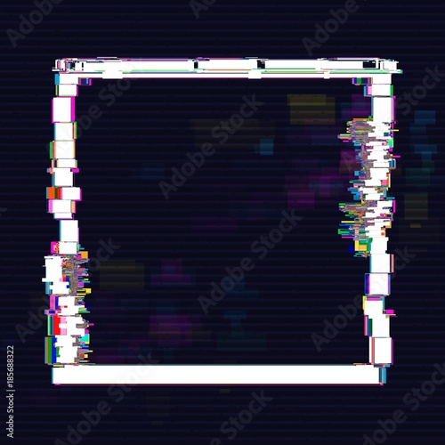 Glitched Square  Frame Design