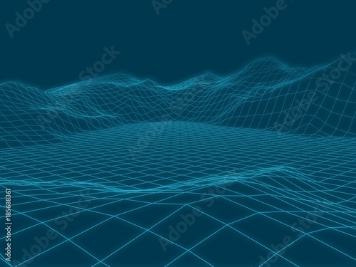 Abstract vector landscape background.