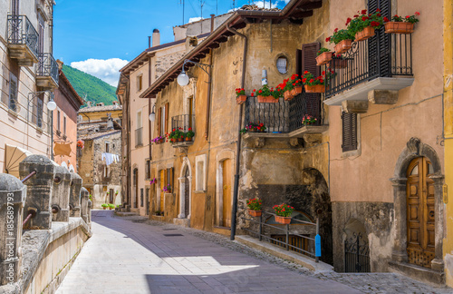 Scenic sight in Scanno, province of L'Aquila, Abruzzo, central Italy. photo
