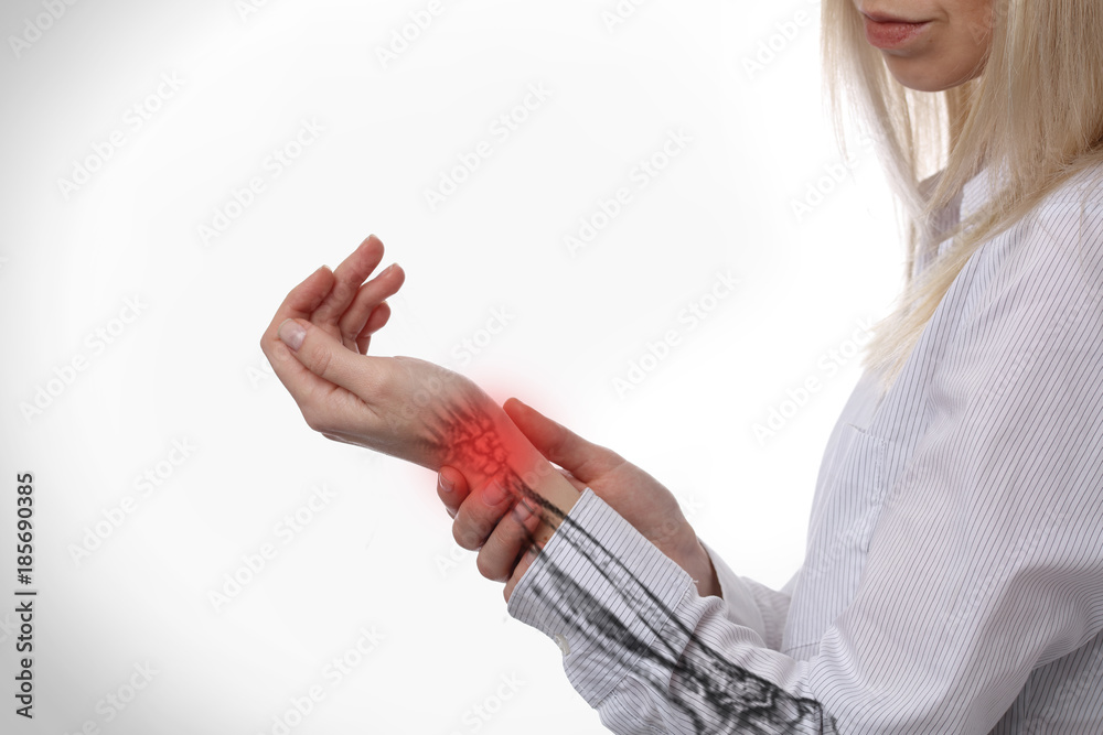 Woman suffering from Wrist Pain close up