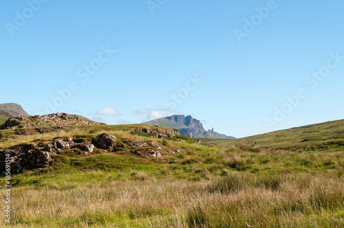 Landscape on the island of Skye in the north of Scotland