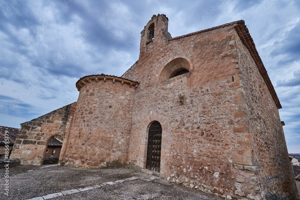 Maderuelo medieval village in Segovia, Spain