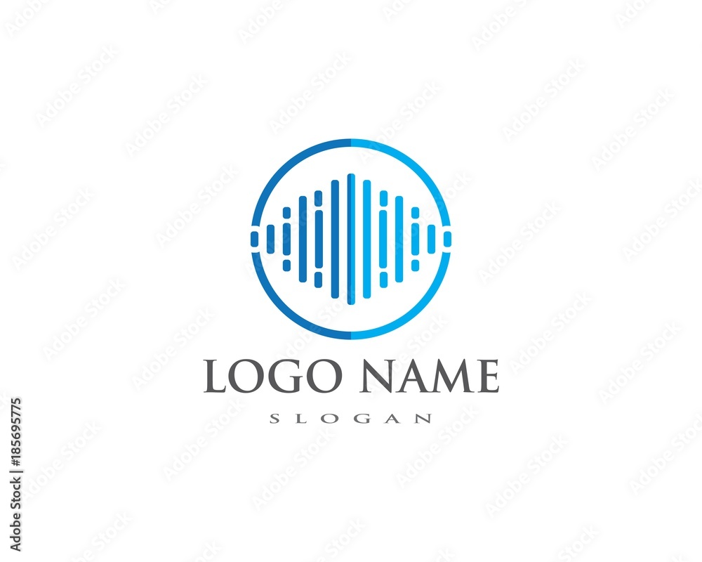 sound wave ilustration logo vector sound wave ilustration logo vector
