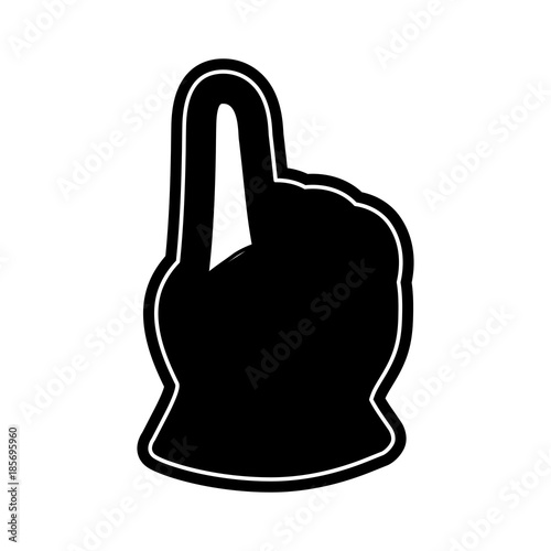 fan hand glove icon