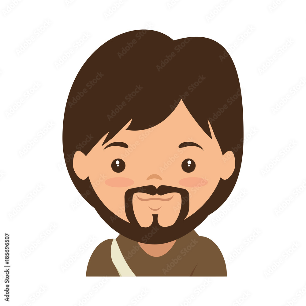 Obraz premium cute saint joseph character vector illustration design