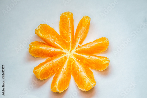 Peeled orange fruit.  It is also called sweet orange, to distinguish it from the related Citrus × aurantium, referred to as bitter orange. Lots of viber and vitamins, C, A and K, good for healthy