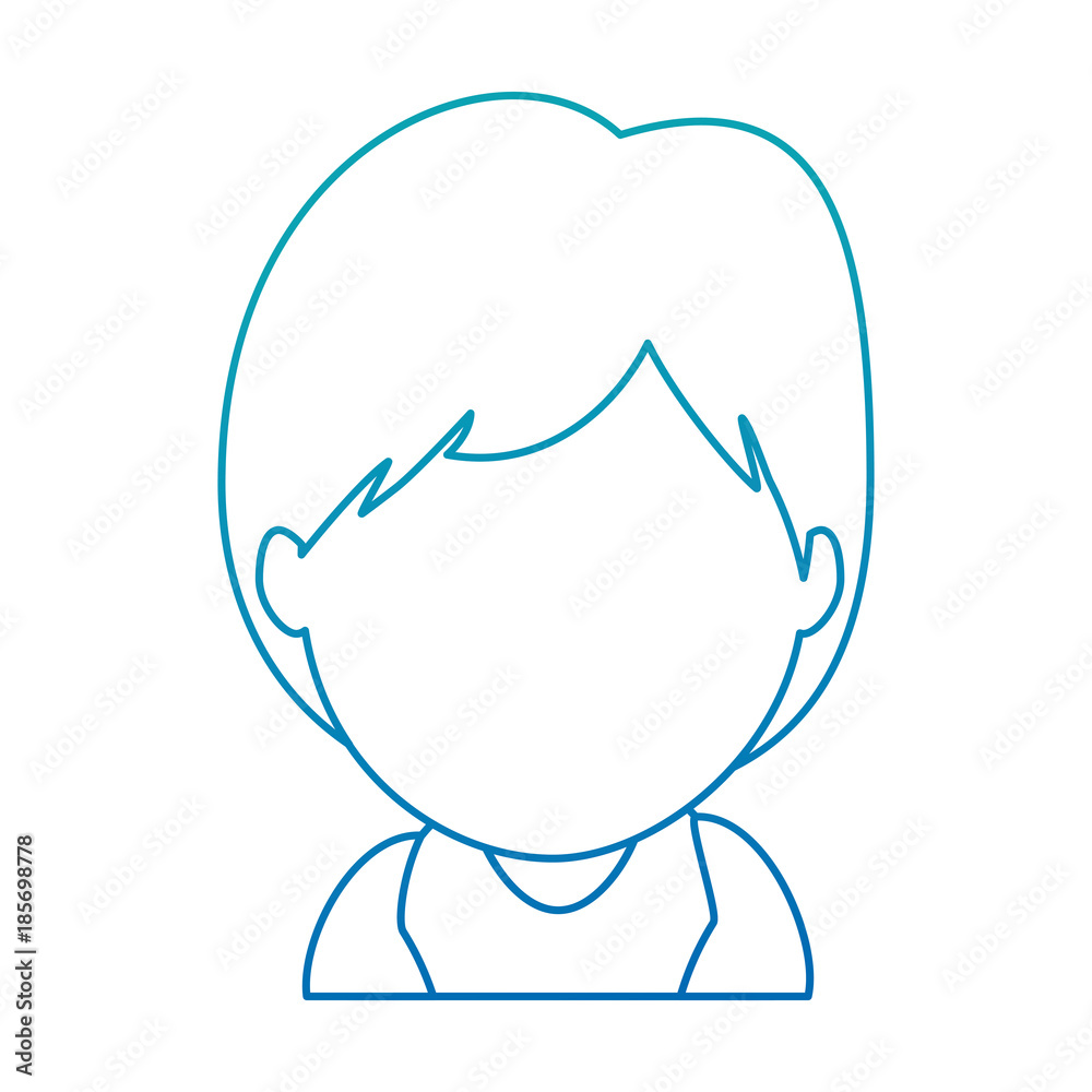 baby face avatar character vector illustration design
