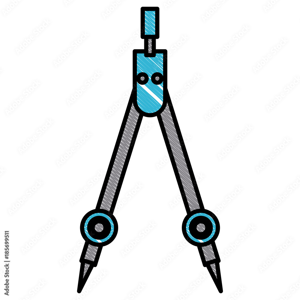 Compass geometric tool icon vector illustration graphic design Compass geometric tool icon vector illustration graphic design
