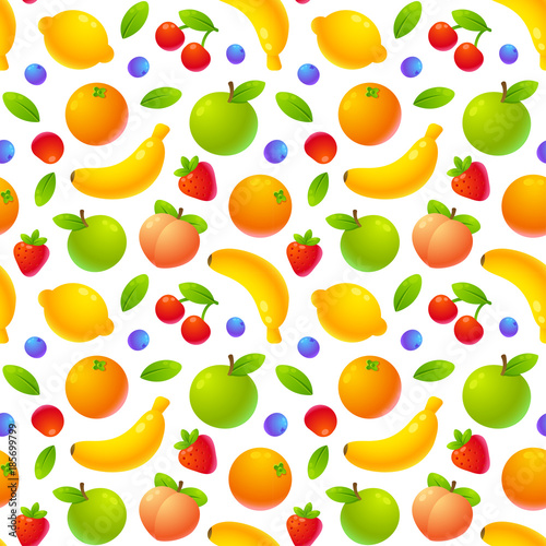 Cartoon fruit pattern
