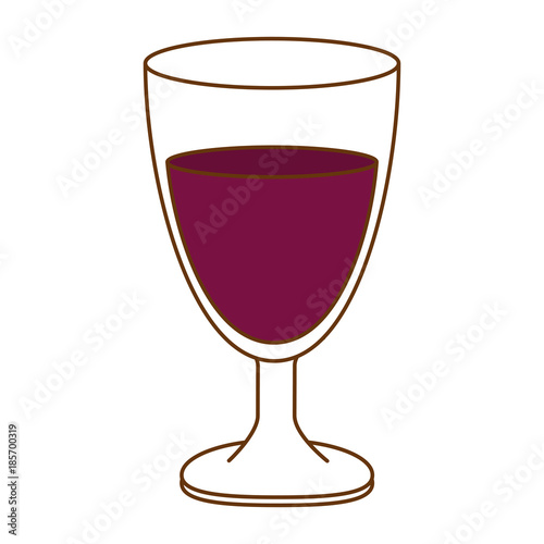 wine cup isolated icon vector illustration design