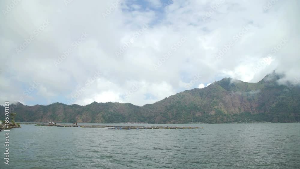 Volcano mount and lake Batur located in Kintamani area in Bali, Indonesia Volcano mount and lake Batur located in Kintamani area in Bali, Indonesia