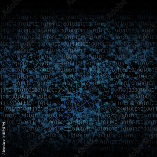 abstract background like digital networking illustration in dark background
