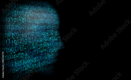 abstract background like digital networking illustration in dark background