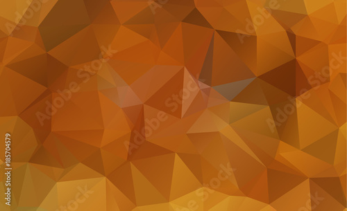 Light Orange vector Low poly crystal background. Polygon design pattern. Low poly illustration  low polygon background.