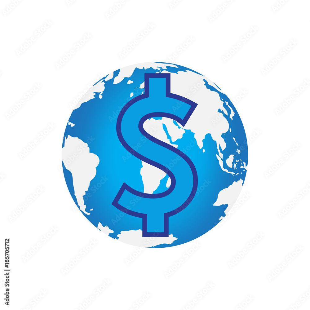 Fototapeta premium dollar money icon