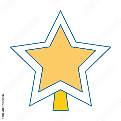 star decorative isolated icon vector illustration design