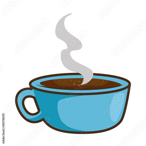 delicious coffee cup isolated icon vector illustration design