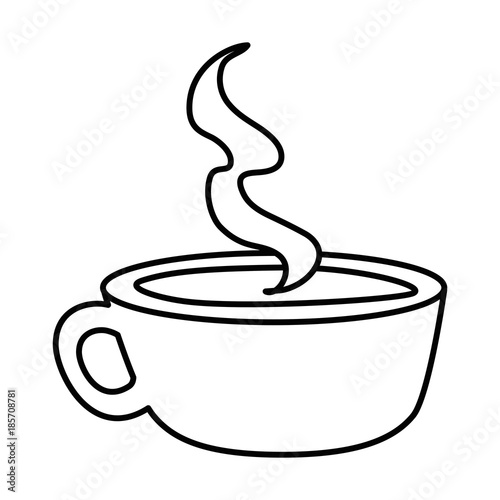 delicious coffee cup isolated icon vector illustration design